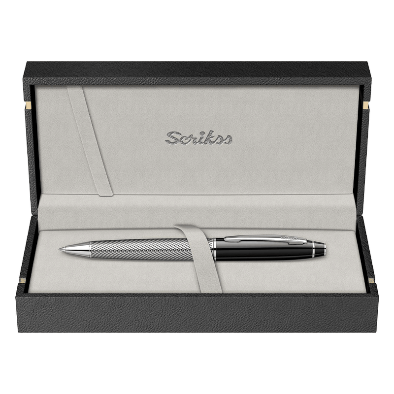 SCRIKSS, Ballpoint Pen - NOBLE 35C SPIRAL BLACK CT.