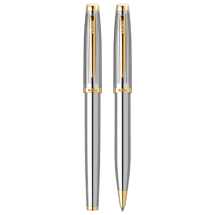 SCRIKSS, Fountain + Ballpoint Pen Set - OSCAR 39 CHROME GT.