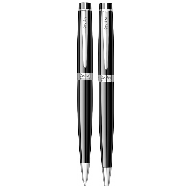 SCRIKSS, Ballpoint Pen + Mechanical Pencil Set - HONOR 38 BLACK CT.