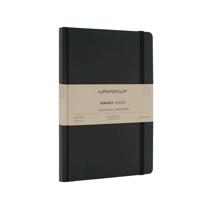 PLATINUM x myPAPERCLIP, Gift Set - Combo F4 BINARY Series NOTEBOOK BLACK Spine, PLAISIR BLACK.
