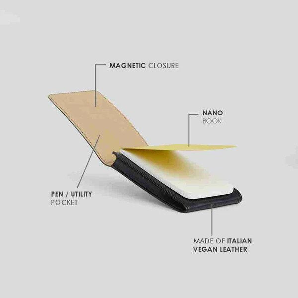 myPAPERCLIP, Flippy Journal - CLASSIC Edition NANO 96 Pages BLACK.