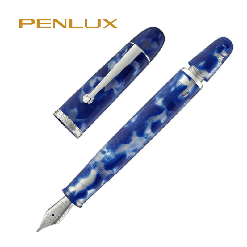 PENLUX, Fountain Pen - MASTERPIECE GRANDE KOI BLUE & WHITE.