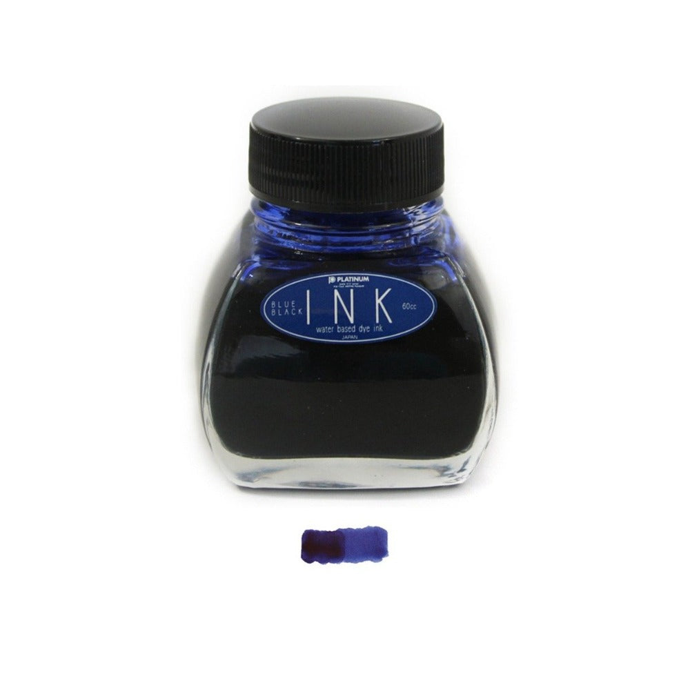 Platinum Blue Black Ink - 60 ml Bottle