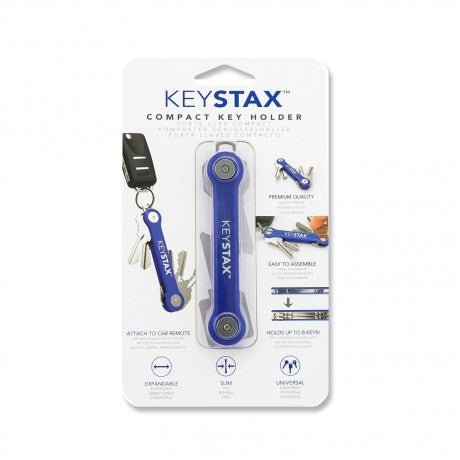 KEYSMART, Compact KEY HOLDER - STAX BLUE 2