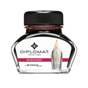 DIPLOMAT, Ink Bottle - OCTOPUS BURGUNDY (30mL). 
