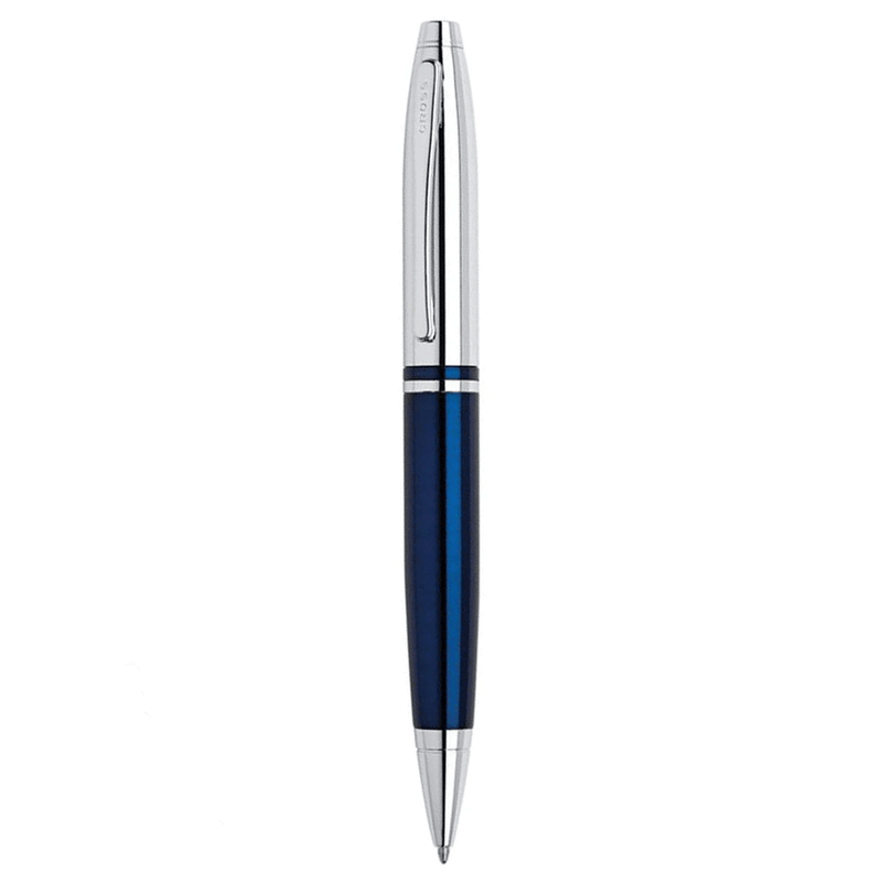CROSS, Ballpoint Pen - CALAIS CHROME AND BLUE CT.