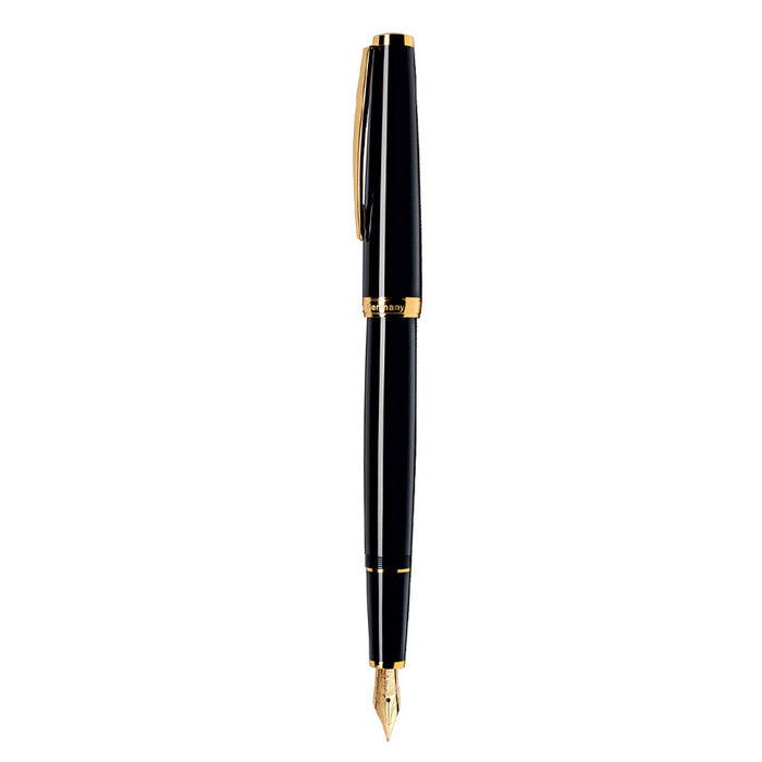 CLEOSKRIBENT, Fountain Pen - CLASSIC 14kt GOLD BLACK.