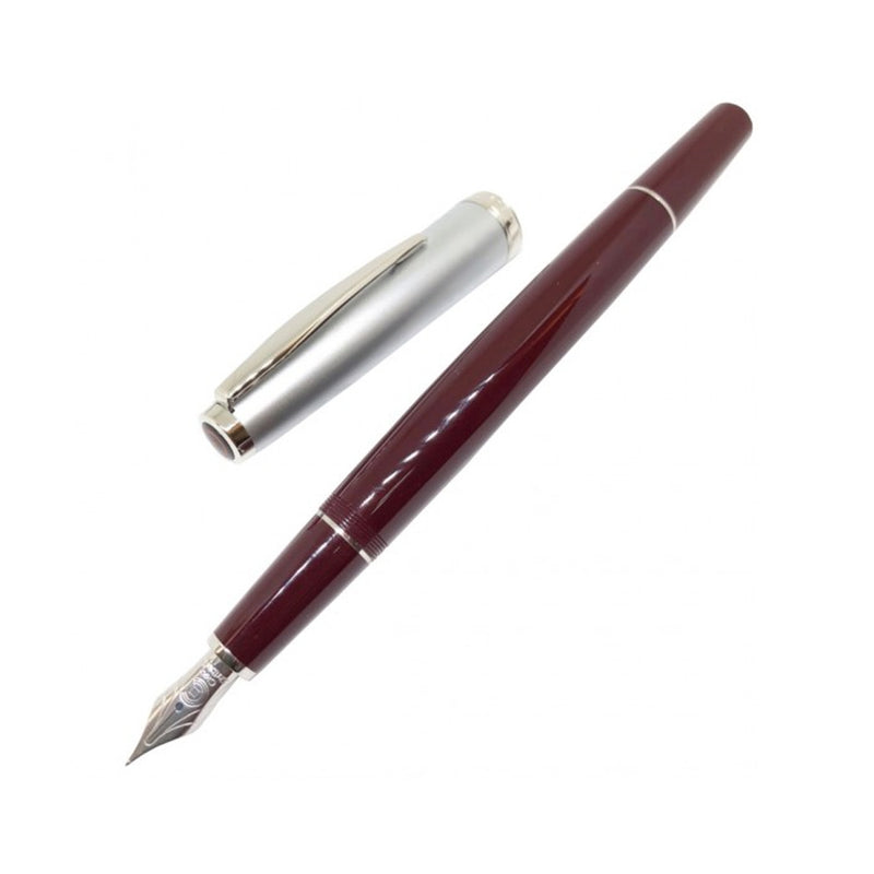 CLEOSKRIBENT, Fountain Pen - CLASSIC METALL BORDEAUX.