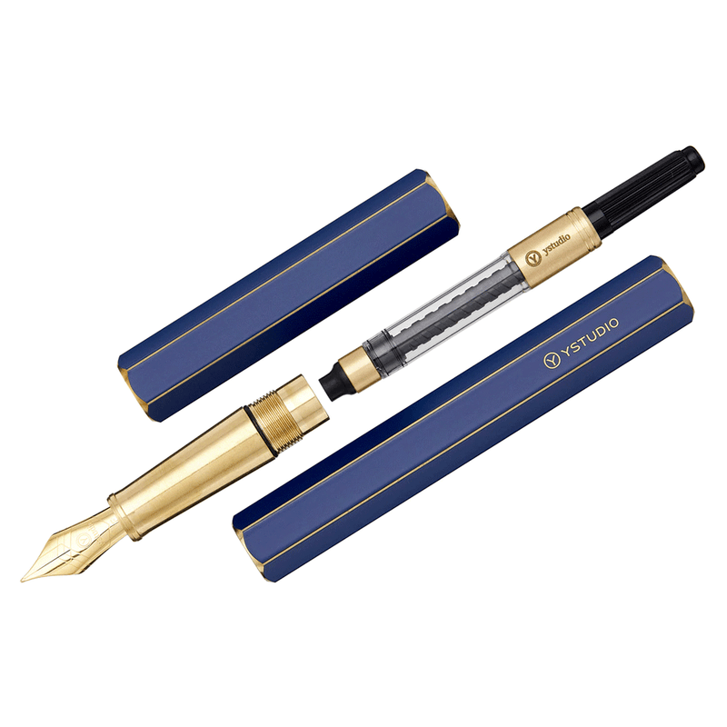 YSTUDIO, Fountain Pen - CLASSIC REVOLVE BLUE.