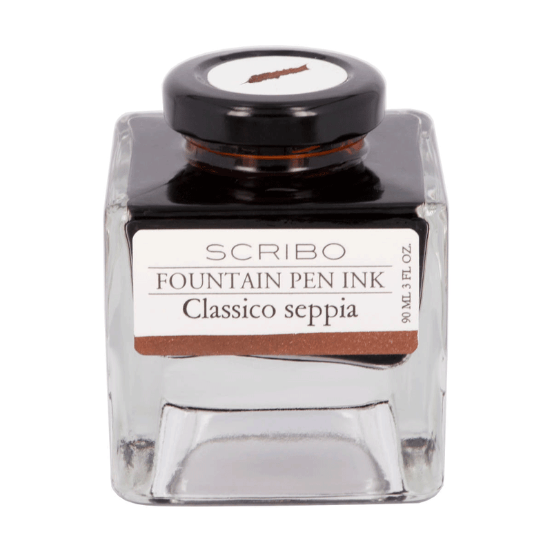 SCRIBO, Ink Bottle - CLASSICO SEPPIA (90ML).
