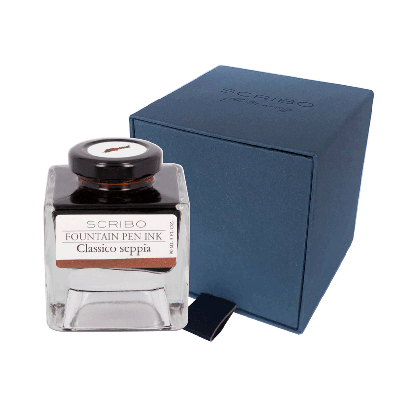 SCRIBO, Ink Bottle - CLASSICO SEPPIA (90ML).