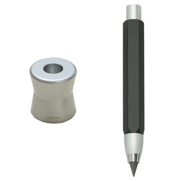 WORTHER, Mechanical Pencil - COMPACT Aluminum BLACK.