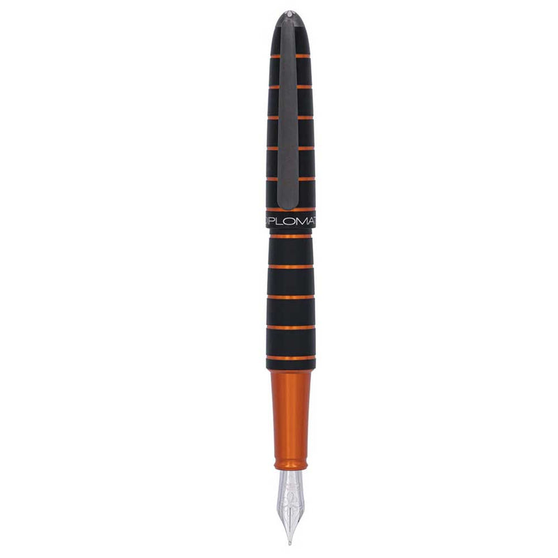 DIPLOMAT, Fountain Pen - ELOX BLACK/ORANGE.