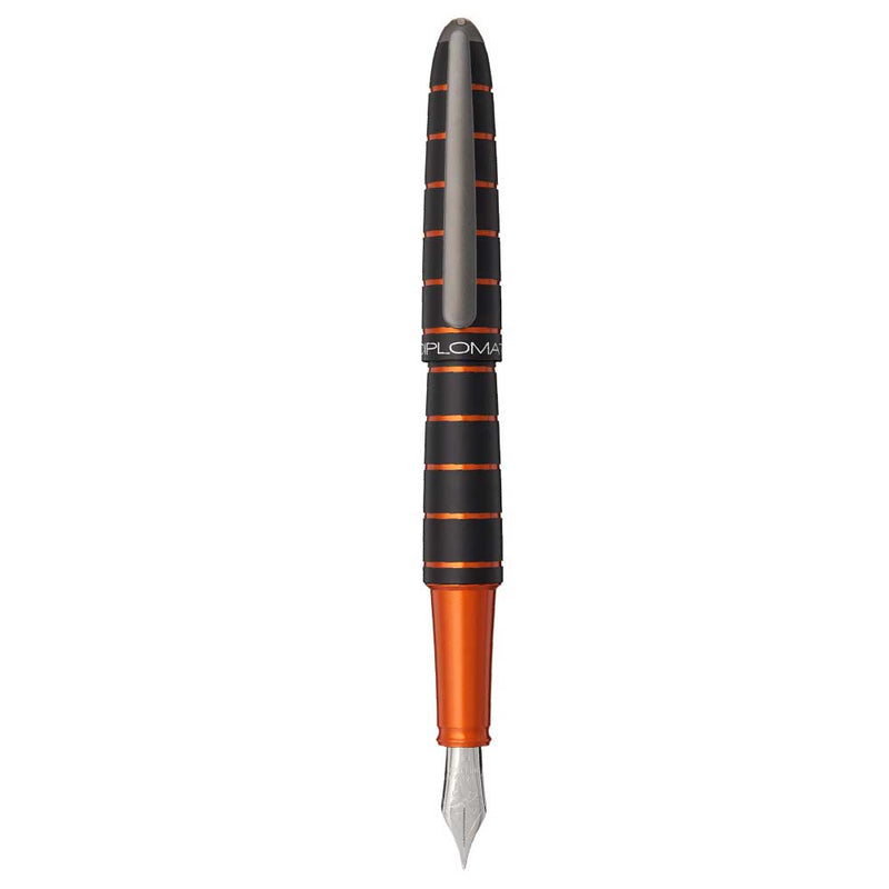 DIPLOMAT, Fountain Pen - ELOX BLACK/ORANGE.