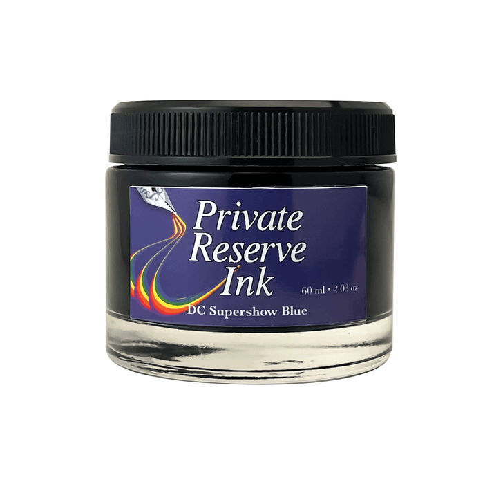 PRIVATE RESERVE, Ink Bottle - PREMIUM Inks DC SUPERSHOW BLUE (60mL).