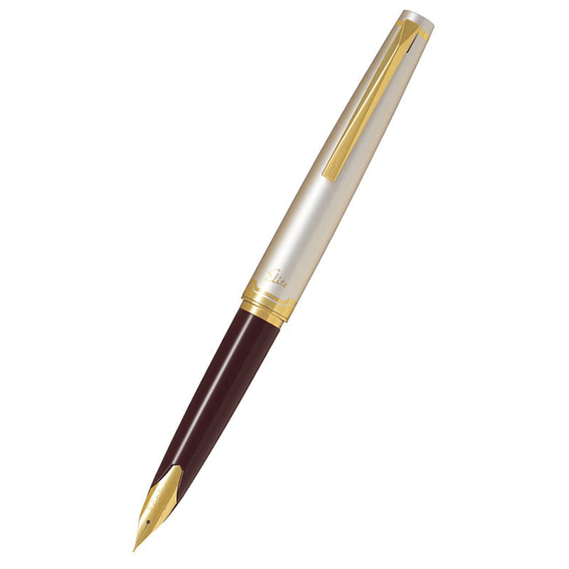 PILOT, Fountain Pen - 1826A ELITE 95S DEEP RED GT 14K.