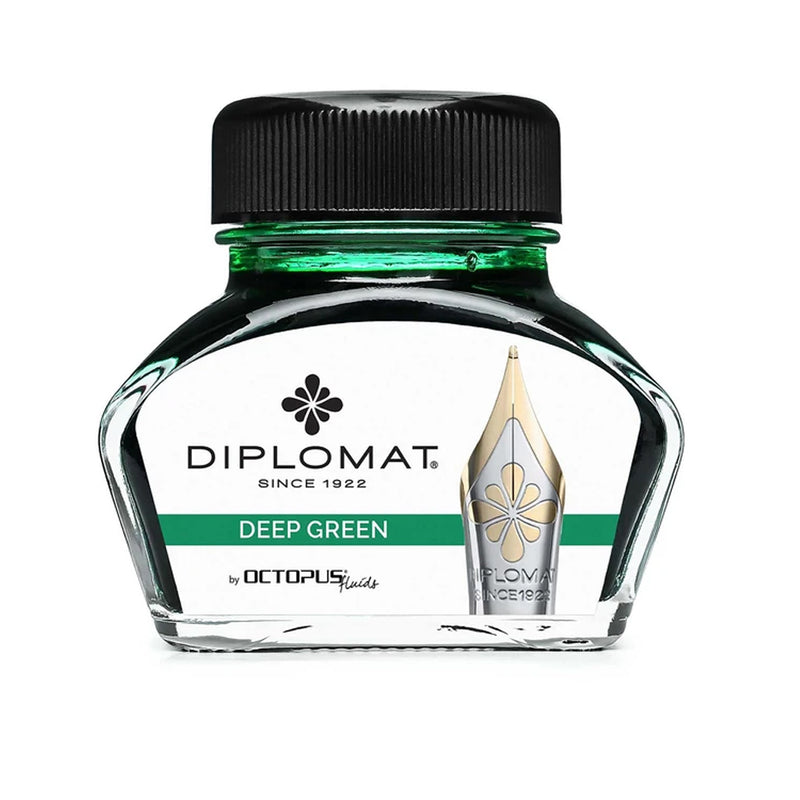 DIPLOMAT, Ink Bottle - OCTOPUS DEEP GREEN (30mL). 