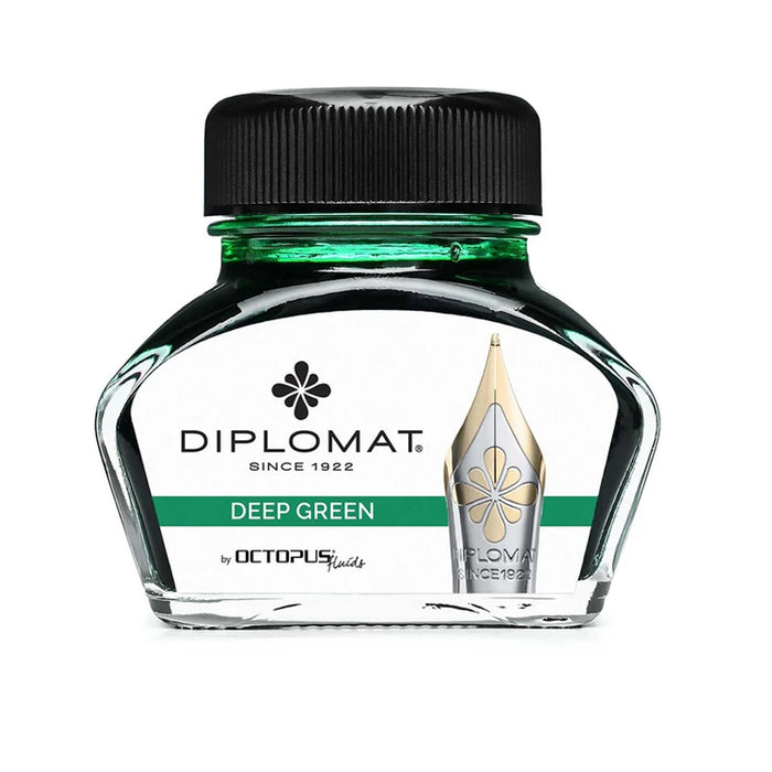 DIPLOMAT, Ink Bottle - OCTOPUS DEEP GREEN (30mL). 