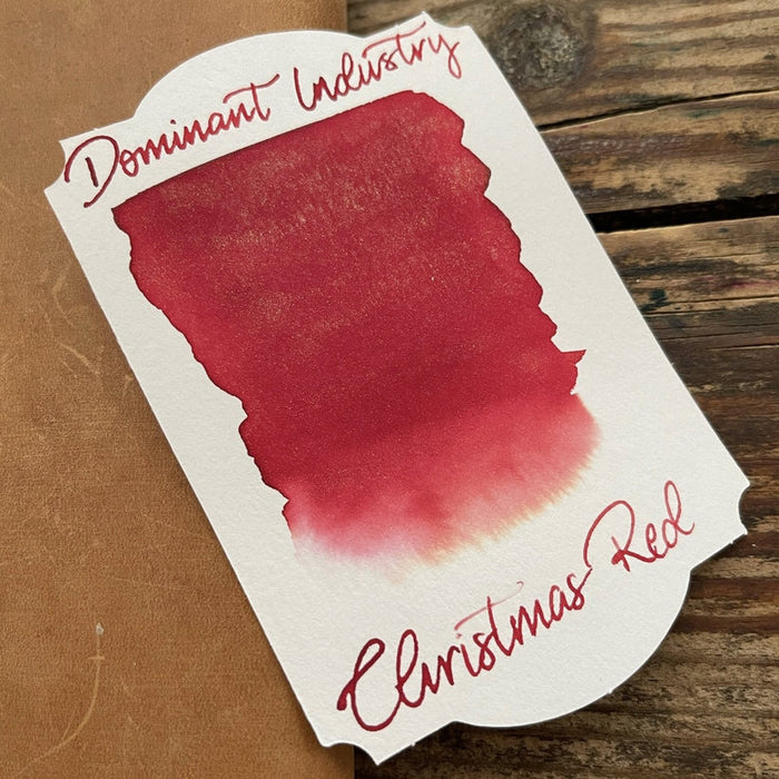DOMINANT, Ink Bottle - Pearl CHRISTMAS RED 25ml.