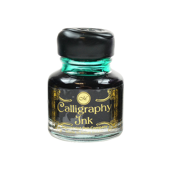 MANUSCRIPT, Ink Bottle - CALLIGRAPHY GIFT INK With Wax Seal Top EMERALD (30mL).