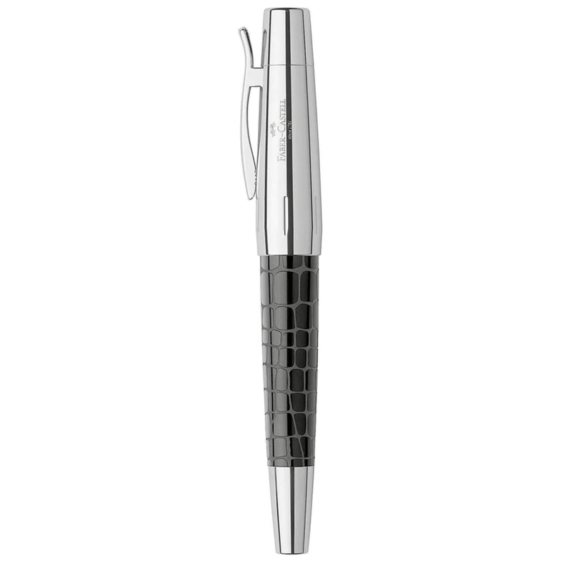 FABER CASTELL, Rollerball Pen - EMOTION CROCO BLACK.