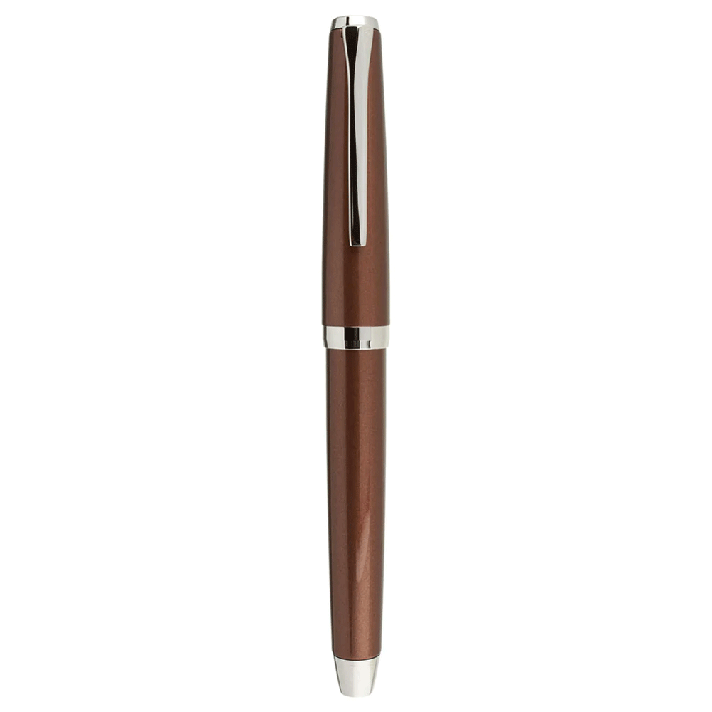 Pilot Metal Falcon Brown Fountain Pen - Medium