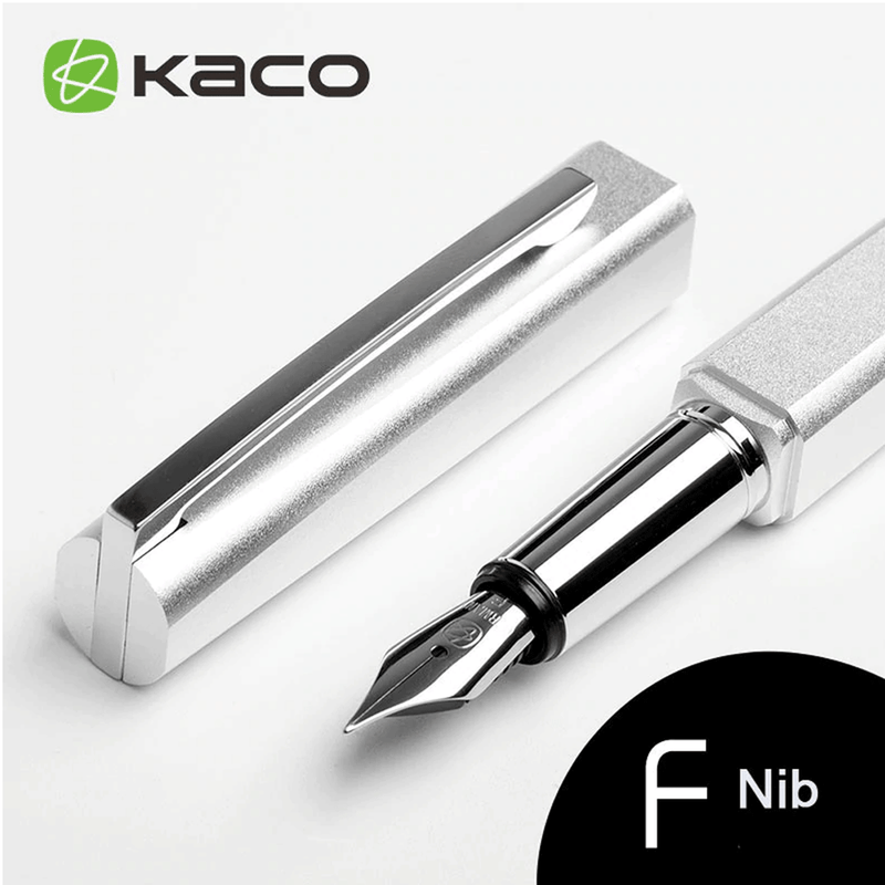 KACO, Fountain Pen - SQUARE SILVER.
