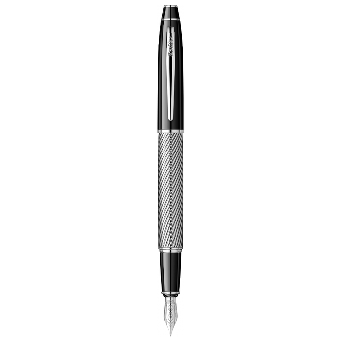 SCRIKSS, Fountain Pen - NOBLE 35C SPIRAL BLACK CT.