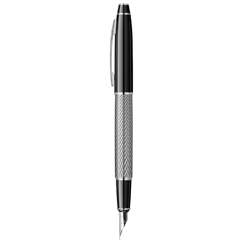SCRIKSS, Fountain Pen - NOBLE 35C SPIRAL BLACK CT.