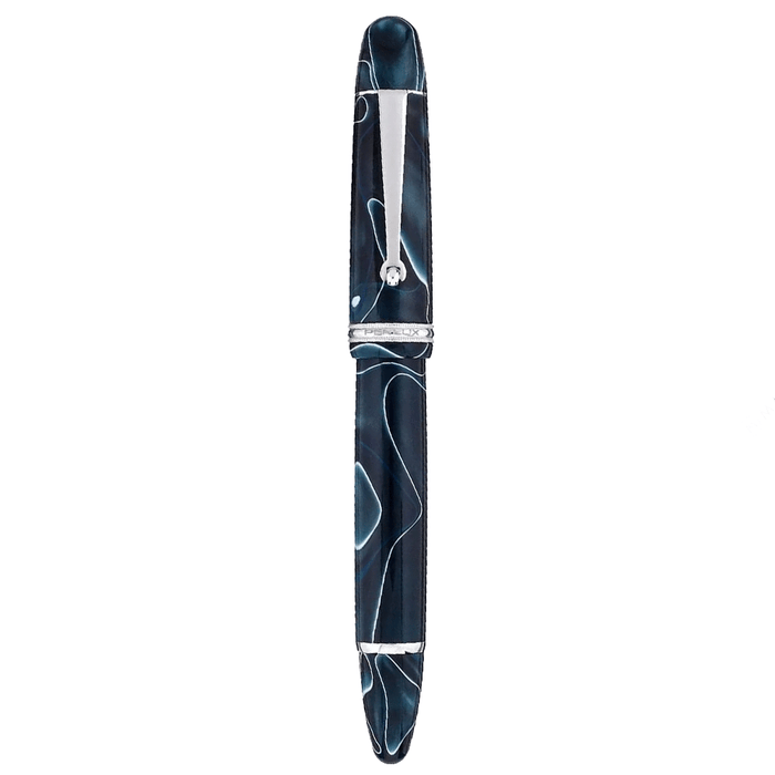 PENLUX, Fountain Pen - MASTERPIECE GRANDE BLUE SWIRL.