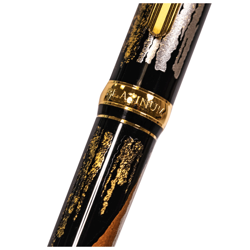 PLATINUM, Fountain Pen - VICOH KANAZAWA Gold Leaf RED MT. FUJI (18K).