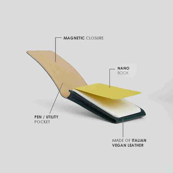 myPAPERCLIP, Flippy Journal - CLASSIC Edition NANO 96 Pages GREEN.