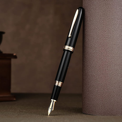 HONGDIAN 1841 Black Fountain Pen with Posted Cap
