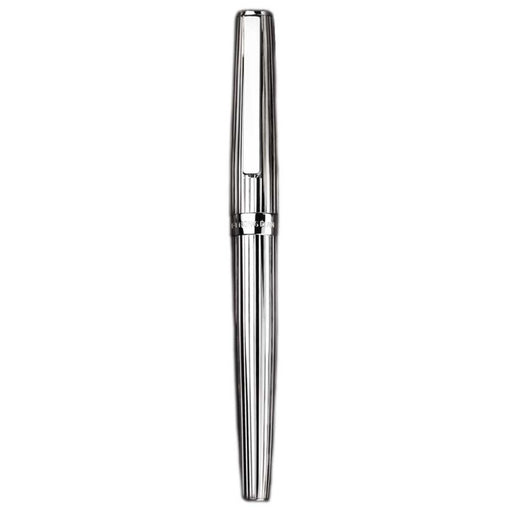 HONGDIAN 1845S Chromium Silver White Fountain Pen with Closed Cap
