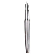 HONGDIAN 1845S Chromium Silver White Fountain Pen without Cap
