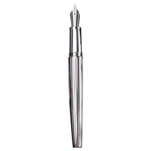 HONGDIAN 1845S Chromium Silver White Fountain Pen without Cap

