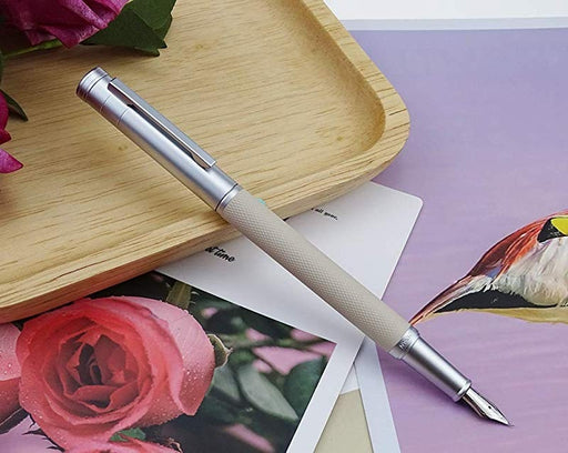 HONGDIAN 1850 WHITE Fountain Pen with Posted Cap
