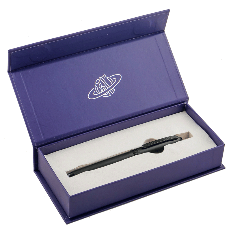 HONGDIAN 321 Black Fountain Pen Displayed in Open Gift Box
