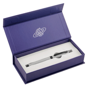 HONGDIAN 321 Gray Fountain Pen Displayed in Open Gift Box
