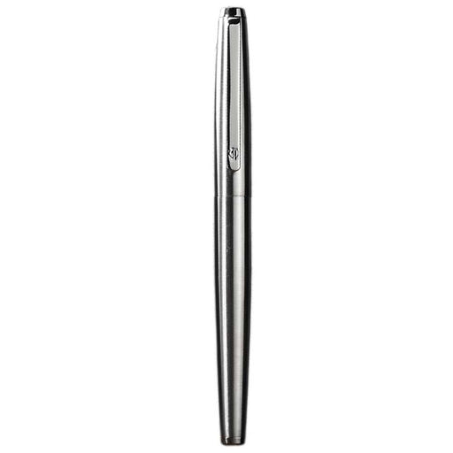 HONGDIAN 517S  SILVER WHITE Fountain Pen with Closed Cap Diffrent Angle