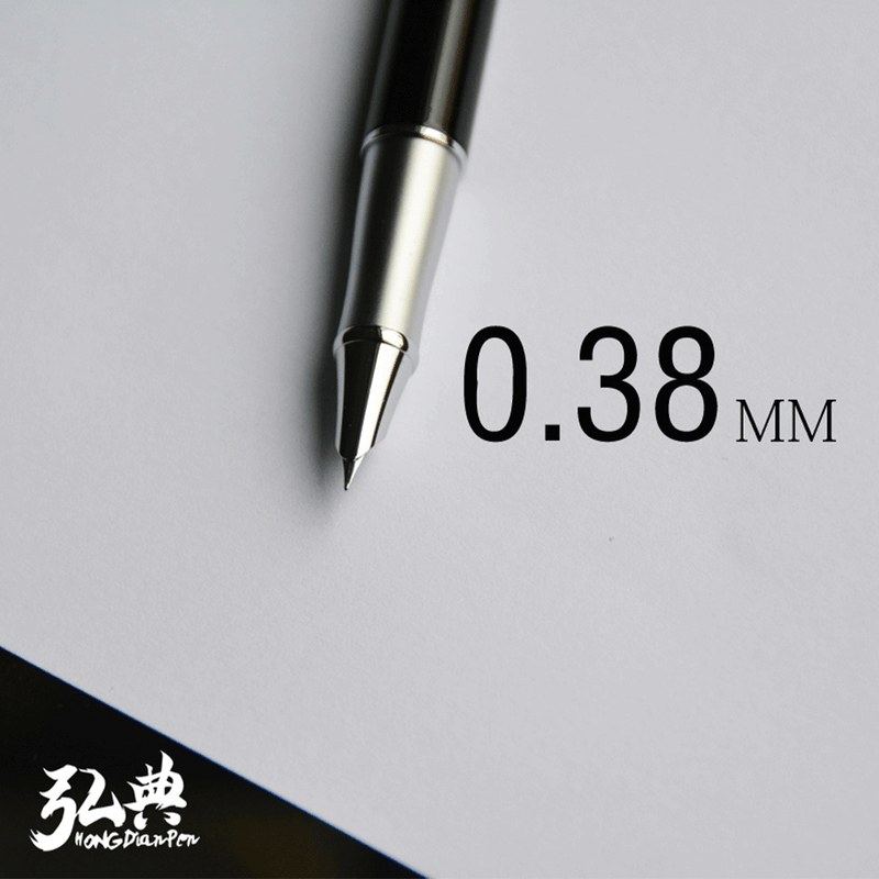 HONGDIAN 560 Black Fountain Pen Nib Close Up 
