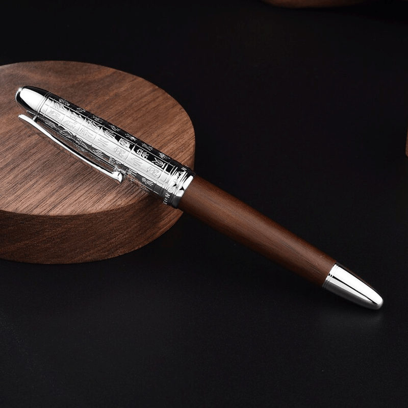 HONGDIAN 6016 BROWN Fountain Pen with Closed Cap Diffrent Angle
