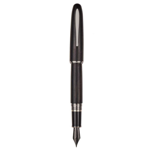 HONGDIAN 660  WOOD BLACK Fountain Pen with Posted Cap
