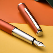 HONGDIAN 920 ORANGE Fountain Pen Cap and Nib Display 