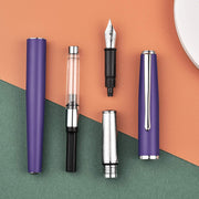 HONGDIAN 920 VIOLET Fountain Pen Barrel, Converter , Nib and Cap Display 