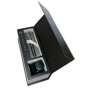 HONGDIAN A3 BLACK Fountain Pen and Ink Bottle Displayed in Open Gift Box
