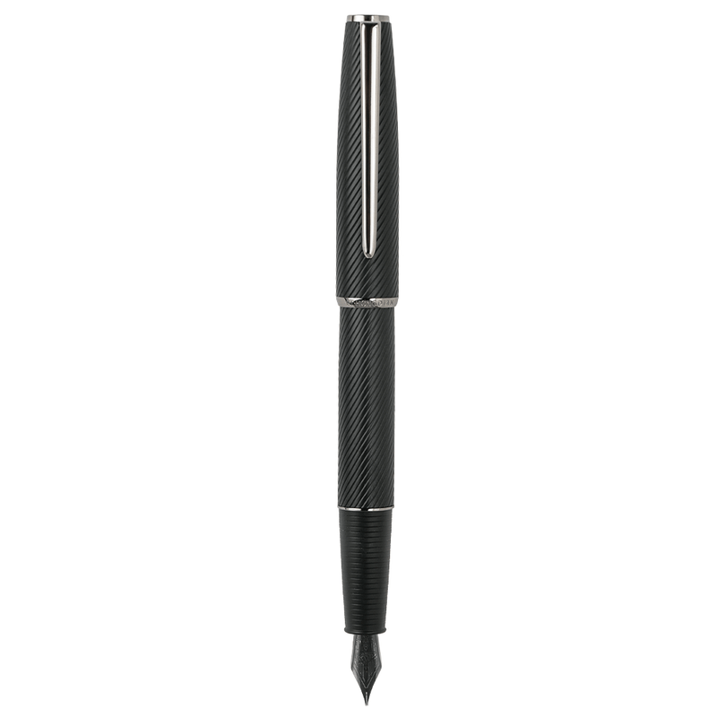 HONGDIAN A3 Meteor Series BLACK Fountain Pen with Posted Cap
