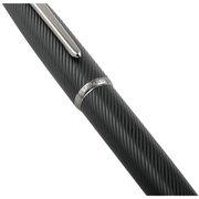HONGDIAN A3 Meteor Series BLACK Fountain Pen Cap and Barrel View