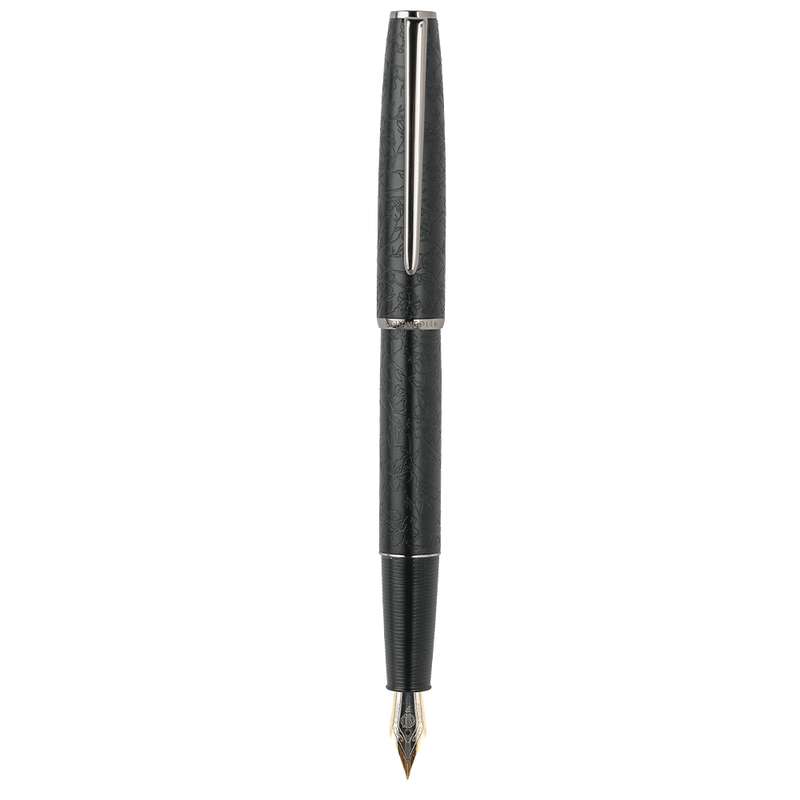 HONGDIAN A3 Taoyuan Wonderland Series BLACK Fountain Pen with Posted Cap
