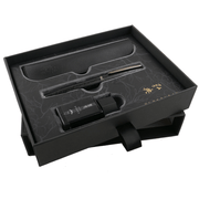HONGDIAN A3 Taoyuan Wonderland Series BLACK Fountain Pen Displayed in Open Gift Box
